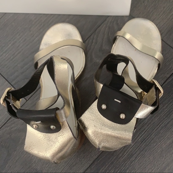 🤩🔥MAISON MARGIELA PARIS Gold ChunkyHeel Sandal41 - Picture 11 of 15